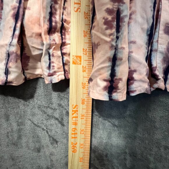 NWOT Torrid Pink Tie Dye Stripe Sleeveless Smocked Babydoll Tank Top Size 1 - Picture 8 of 14